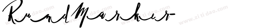 Rund Marker字体转换